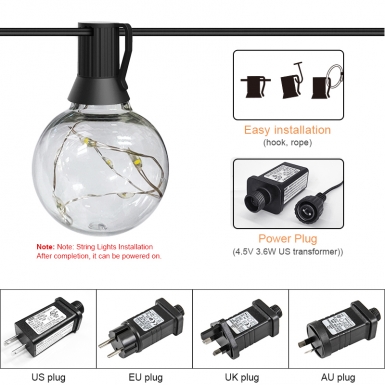 LED户外灯 - HCP064  G40铜线户外灯串